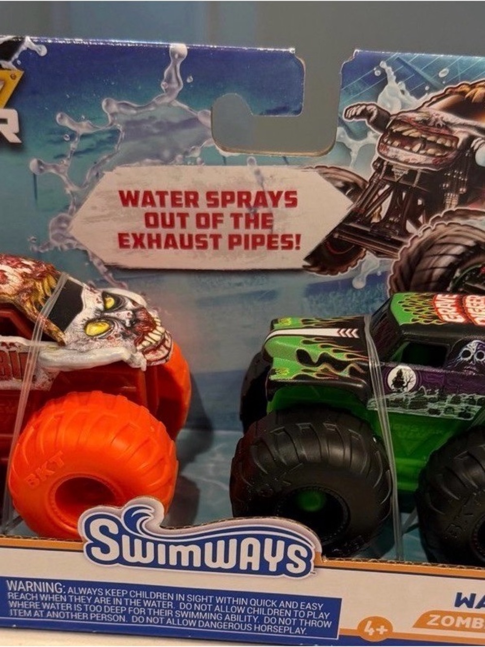 Swimways- monster jam Grave digger and Zombie